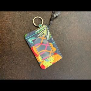 Vera Bradley zip ID case Jazzy Blooms